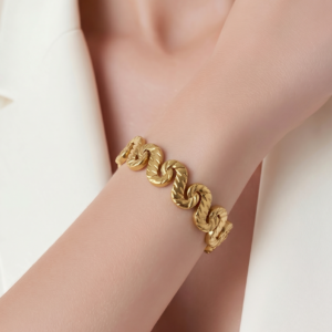 Βραχιόλι Stainless Steel - Gold Cuff Bracelet