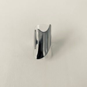 Ατσάλινο δαχτυλίδι Silver Curve