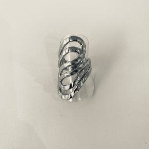 Ατσάλινο δαχτυλίδι Silver Flow