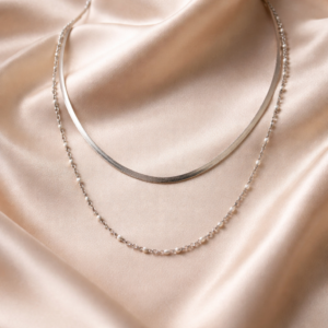 Κολιέ - Double Layer Silver Necklace
