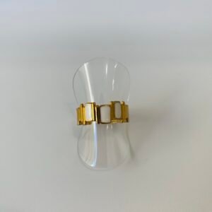 Ατσάλινο δαχτυλίδι - Enamel2 Gold Block Ring