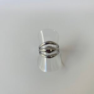 Ατσάλινο δαχτυλίδι - Elegant Coil Silver