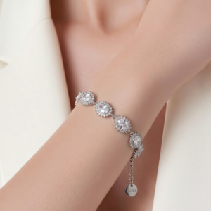 Ριβιέρα Stainless Steel - Βραχιόλι Flower Zircon