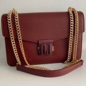 Bordeaux Elegance Chain Bag DJ- Τσαντα Ωμου