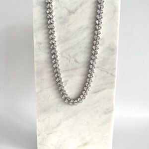Ριβιέρα Stainless Steel - Κολιέ Leaf Zircon
