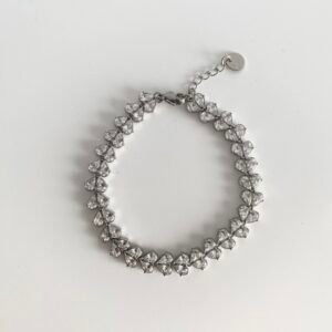 Ριβιέρα Stainless Steel -Βραχιόλι Leaf Zircon