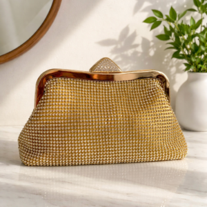 Crystal Gold Evening Bag - Τσαντα Βραδινη