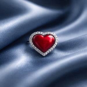 Δαχτυλίδι Crystal Heart από Ανοξείδωτο Ατσάλι